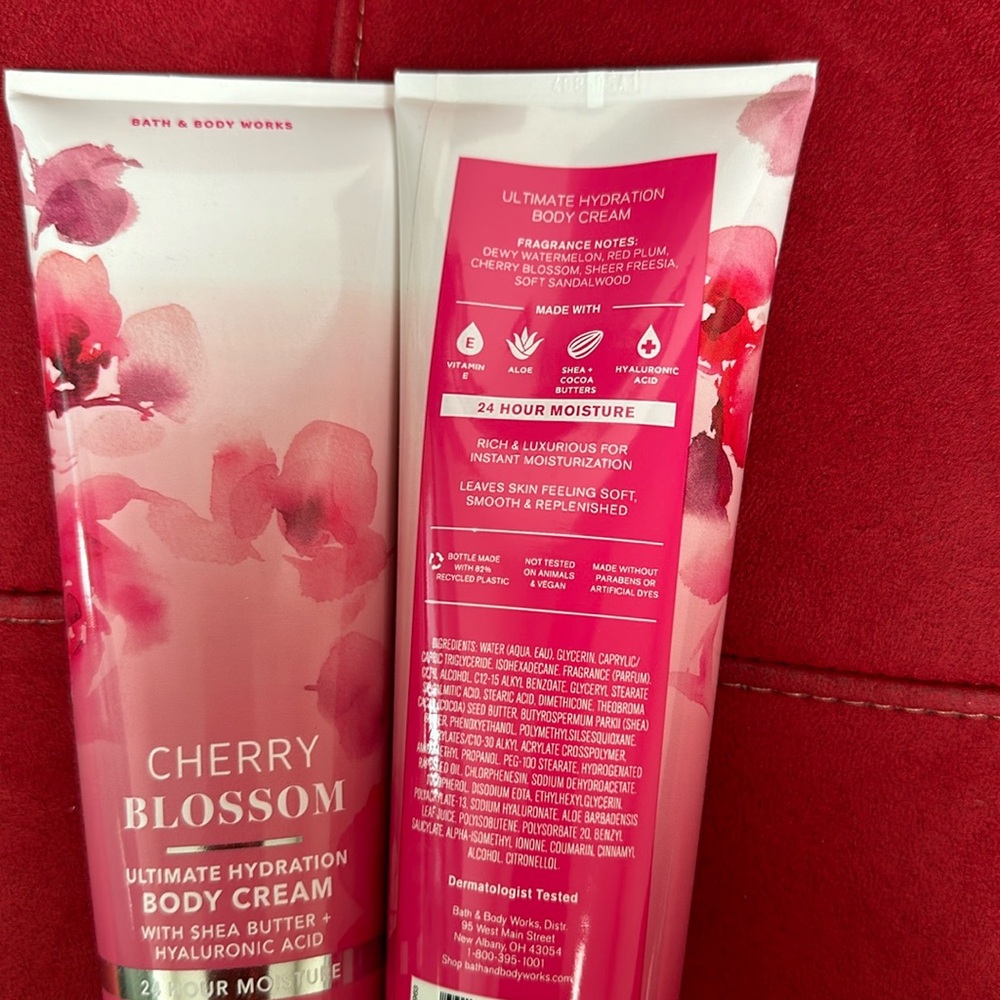 BBW Cherry Blossom BODY CREAM 2pc set - Picture 2 of 2